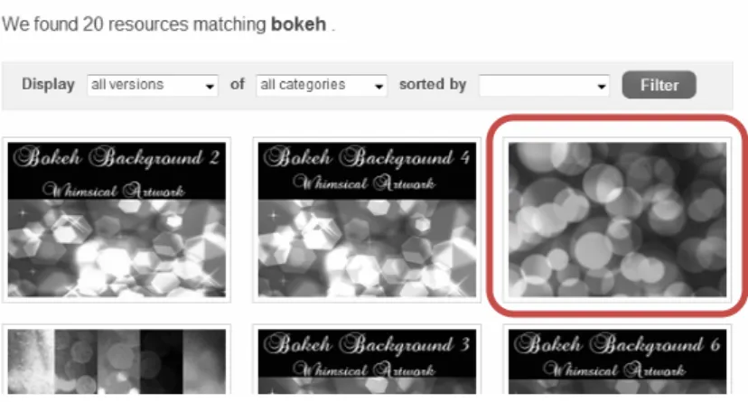 Gambar 2.8 Hasil pencarian brush 