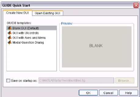 Gambar 2.7 Tampilan awal GUI 