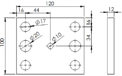 Gambar 4.12 Sket 2D Sliding Plate 