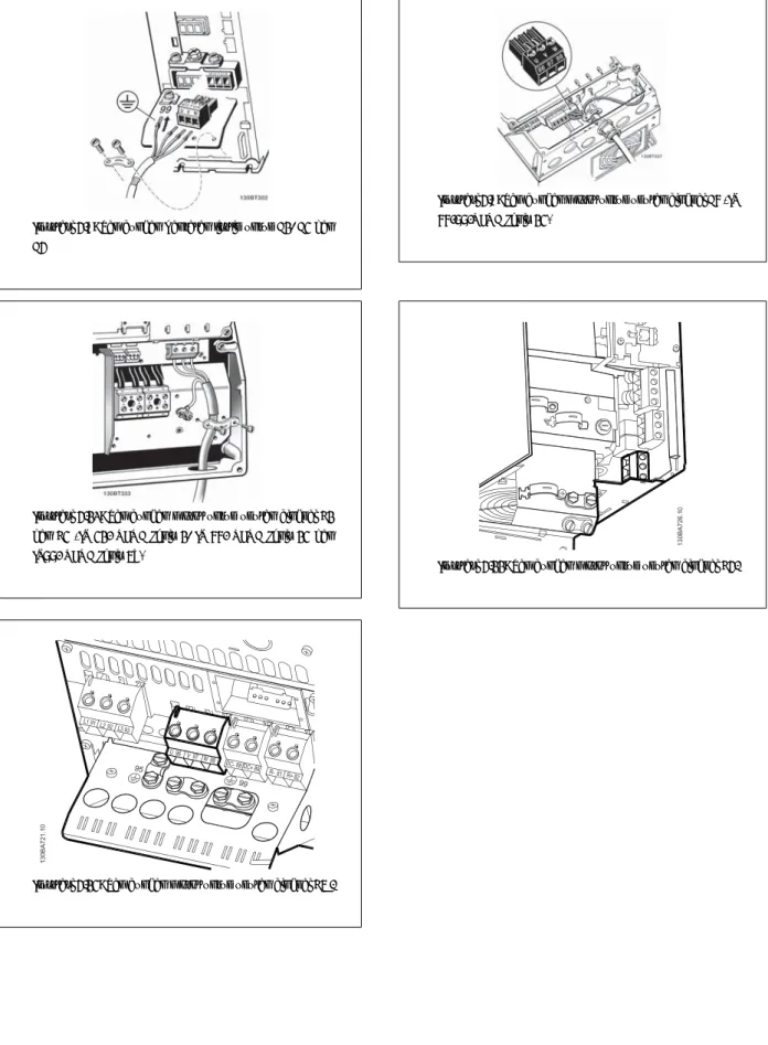 Ilustrasi 3.9: Sambungan motor untuk ukuran bingkai A5 (IP 55/66/NEMA Jenis 12)