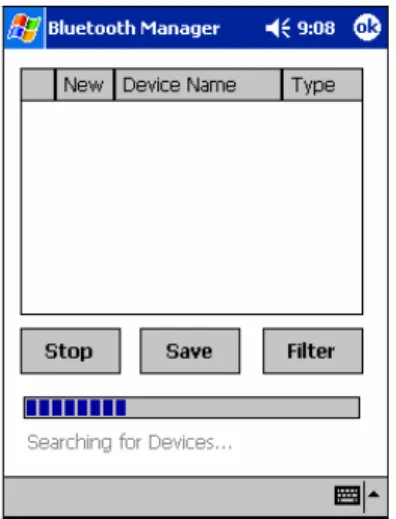 Gambar 16. Proses Pencarian Devices Lain  Pilih device found dan tekan ‘Save’.  