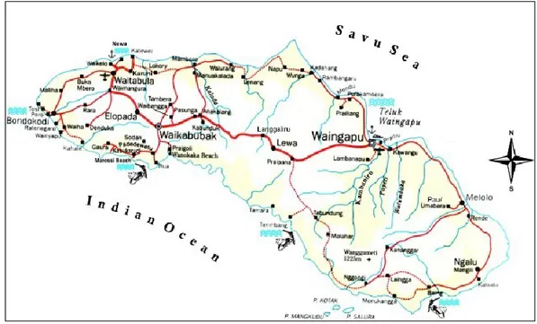 Gambar 1. Peta Pulau Sumba 