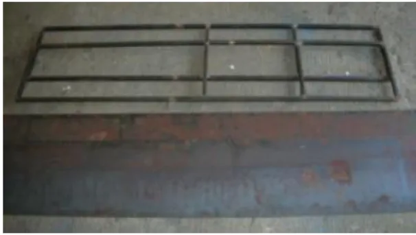 Gambar 1. Bahan Pintu Kereta Api. 