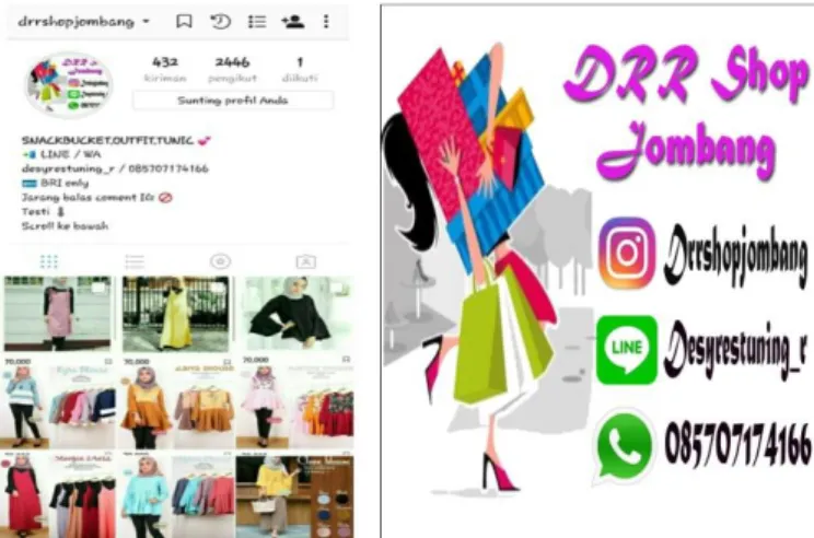 Gambar 1.2 Instagram DRRShopJombang 