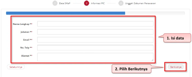 Gambar  10. Halaman Informasi PIC 