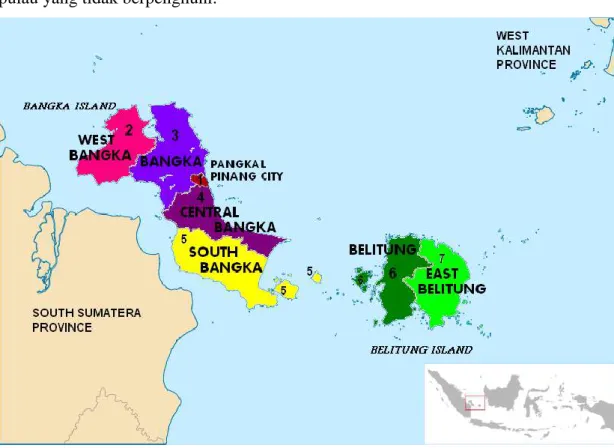 Gambar  4-1 Peta Provinsi Bangka Belitung 