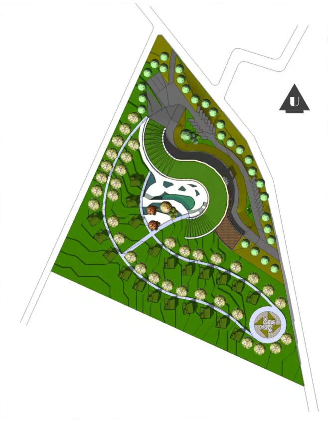 Gambar IV.6. Siteplan Skala 1:1600 