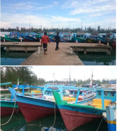 Gambar 3. Kapal nelayan di Desa Teluk Dalam 