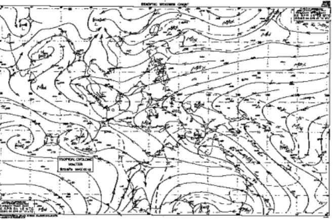 Gambar 8.  Analisis angin gradien tanggal 5 April  19:00 wib. 