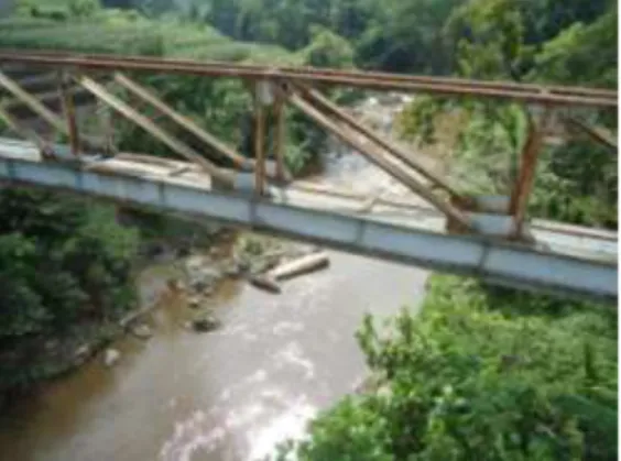 Gambar 3. 16  Kondisi Sungai Brantas Bagian Hulu di Jembatan Pendem Kota Batu  B.  DAS Brantas Tengah 