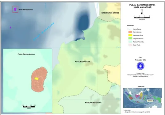 Gambar 8.  Lokasi penelitian (Pulau Barrang Lompo – Kota Makasar)   