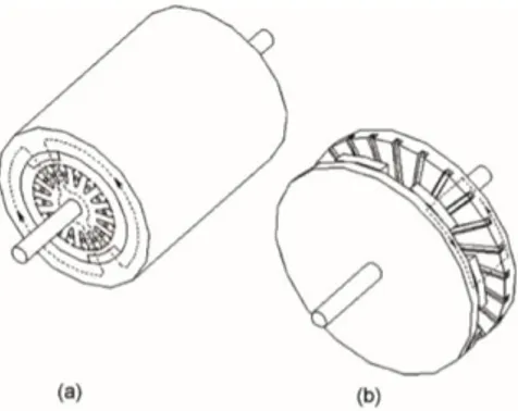 Gambar 2. 4. Jenis Motor BLDC   (a) Radial Flux  (b) Axial Flux 