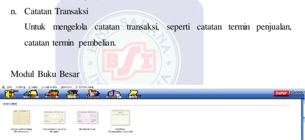 Gambar  II.6. Modul  Buku Besar 