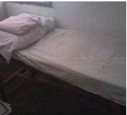 Gambar 3. Tempat Tidur dengan Kasur, Sprei, Bantal, dan Sarung Bantal