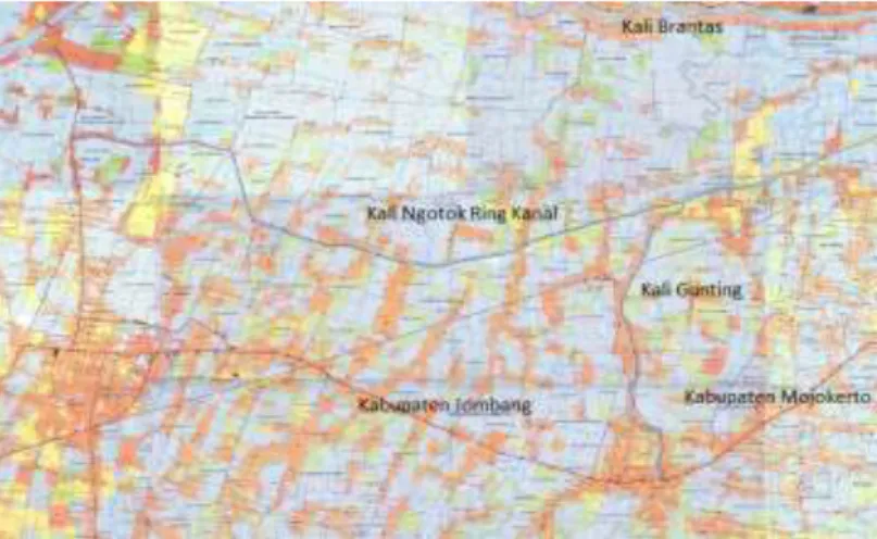 Gambar 1. 2 Peta Situasi Kali Ngotok Ring Kanal  (Sumber : Murman 2011) 