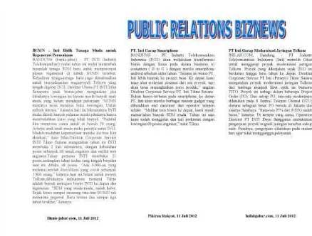 Gambar 3.7Public Relations BIZNEWS