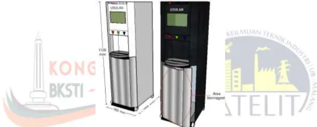 Gambar 4. Rancangan Final Produk Bottom-Loading Dispenser