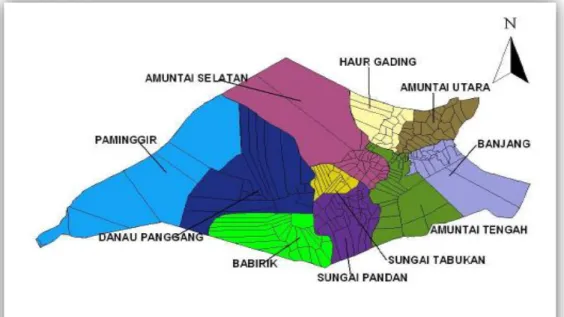 Gambar 3. Peta Wilayah Hukum KabupatenBalangan 