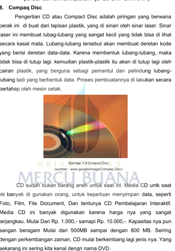 Gambar 3.9 Compaq Disc  (sumber : www.google/image/Compaq Disc) 