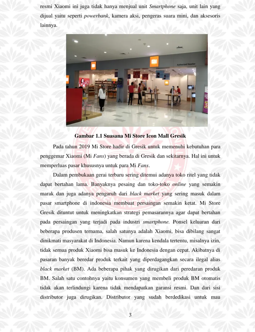 Gambar 1.1 Suasana Mi Store Icon Mall Gresik 