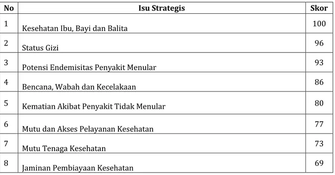 Tabel 3.5-4 Isu Strategis 