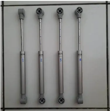Gambar 4. Empat sample gas spring 