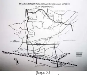 Gambar 3.1 Peta Kelurahan Nagarasari 