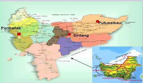 Gambar 2. 1 Peta Provinsi Kalimantan Barat