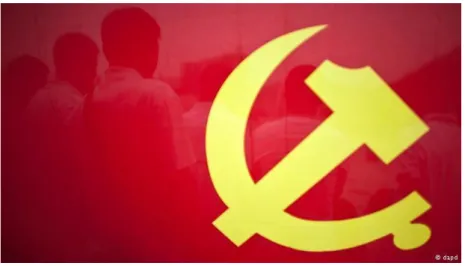 Ilustrasi bendera Partai Komunis 