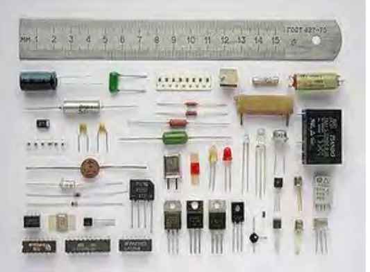 Gambar 5. Contoh komponen elektronika