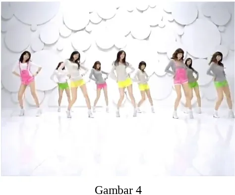 Gambar 4Adegan video musik Girls Generation berjudul “Gee”