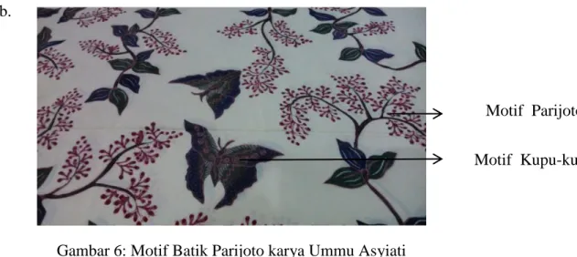Gambar 6: Motif Batik Parijoto karya Ummu Asyiati  Sumber: Hamida, 2014 