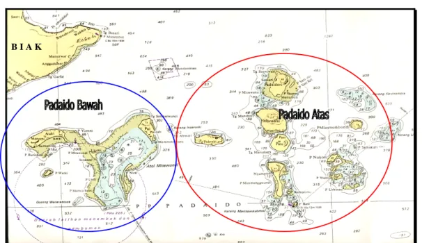 Gambar  4.  Gugusan Pulau-Pulau Padaido, Distrik Padaido-Biak Numfor, Papua. 