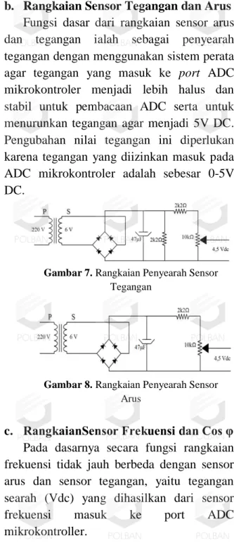 Gambar 8. Rangkaian Penyearah Sensor  Arus 