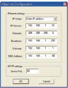 Gambar 9. Konfigurasi Ethernet 