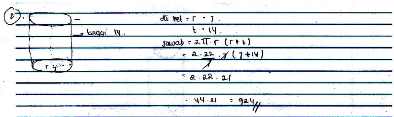 Gambar 8. Jawaban soal perhitungan oleh S1. 