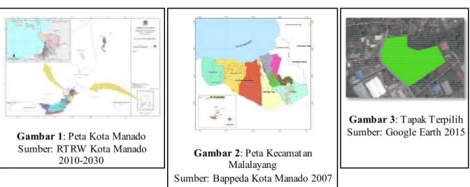Gambar 1: Peta Kota Manado  Sumber: RTRW Kota Manado 