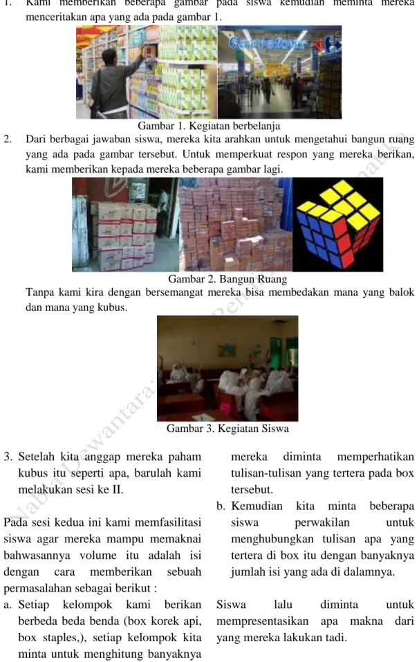 Gambar 1. Kegiatan berbelanja 