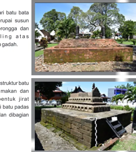 Foto variasi nisan tipe pipih pada Kompleks Makam Raja-raja Tallo (Dok. Dinas Kebudayaan Kota Makassar, 2017)