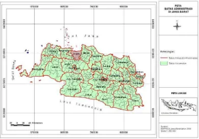 Gambar  14  Peta Jenis Tanah Wilayah Jawa Barat. 