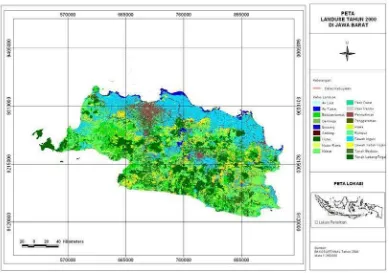 Gambar  17  Peta Kelas Ketinggian Wilayah Jawa Barat. 