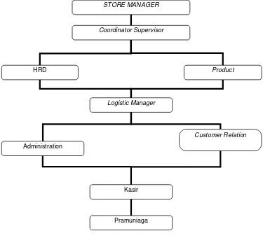 Gambar 4.1 Struktur Organisasi perusahaan 