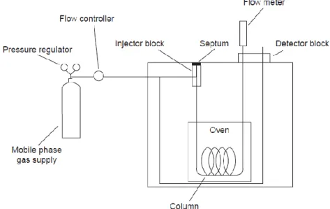 Gambar 2. Diagram alat kromatografi gas 