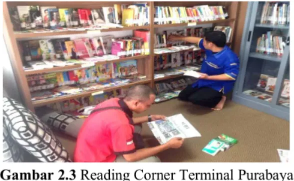 Gambar 2.3 Reading Corner Terminal Purabaya  Surabaya, Jawa Timur 