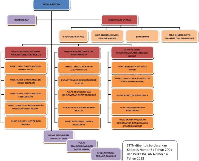 Gambar 1.1 Struktur Organisasi BATAN