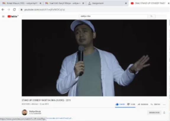 Gambar 8. Video Raditya Dika dengan Jumlah viewers Terbanyak  Source: youtube.com/user/radityadika [diakses, 2 Oktober 2019] 