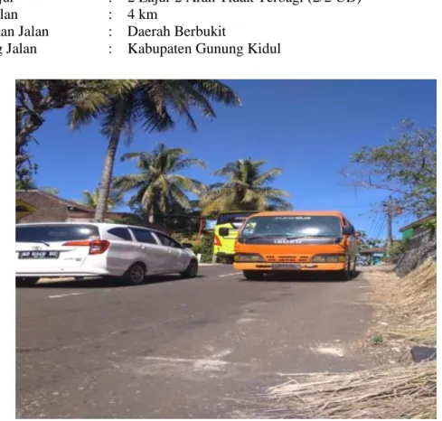 Gambar 1. Kondisi Jalan Raya Baron  Sumber:  Google map 