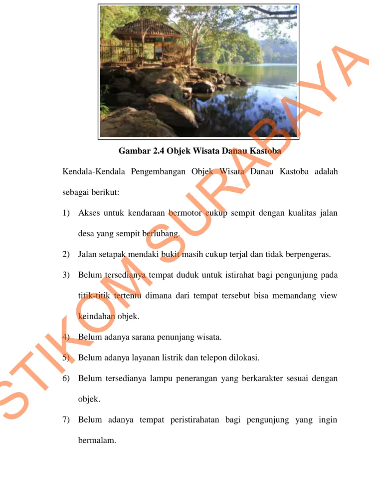 Gambar 2.4 Objek Wisata Danau Kastoba 