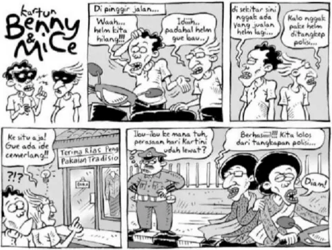 Gambar 2.4 Komik strip Benny &amp; Mice  Sumber : 