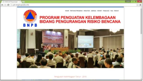 Gambar 1. Menu Utama (bagian Atas) 